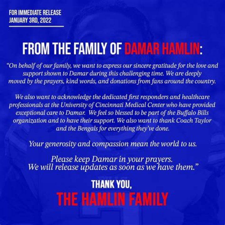 Damar Hamlin's Family Status Revealed