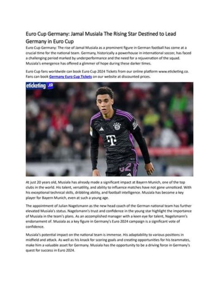 Germany's Rising Star: Musiala's International Identity