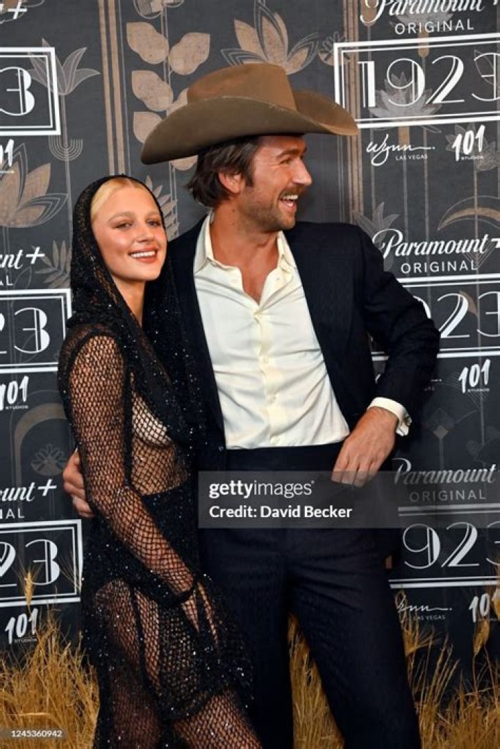 Julia Schlaepfer and Brandon Sklenar