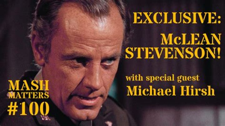 McLean Stevenson Bio, Age, Mash, Net Worth, Cause of Death, Wife, Show& Daughter