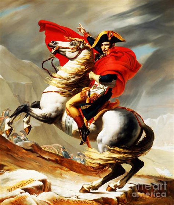 Napoleon Painting On Horse Look Closely