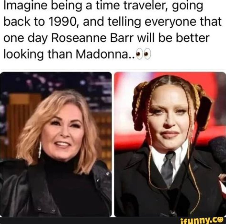 Roseanne Barr And Madonna Meme