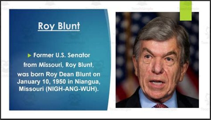 Roy Blunt Biography Age Family