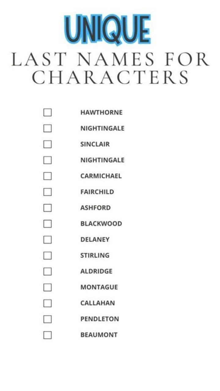 The Ultimate Guide To Cool Last Names
