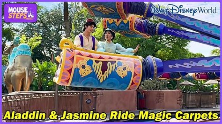 What does Aladdin give Jasmine on the carpet ride?